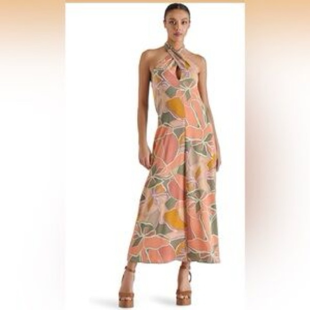 Steve Madden Vibrant Patterned Maxi Dress- Sz 6 NWT